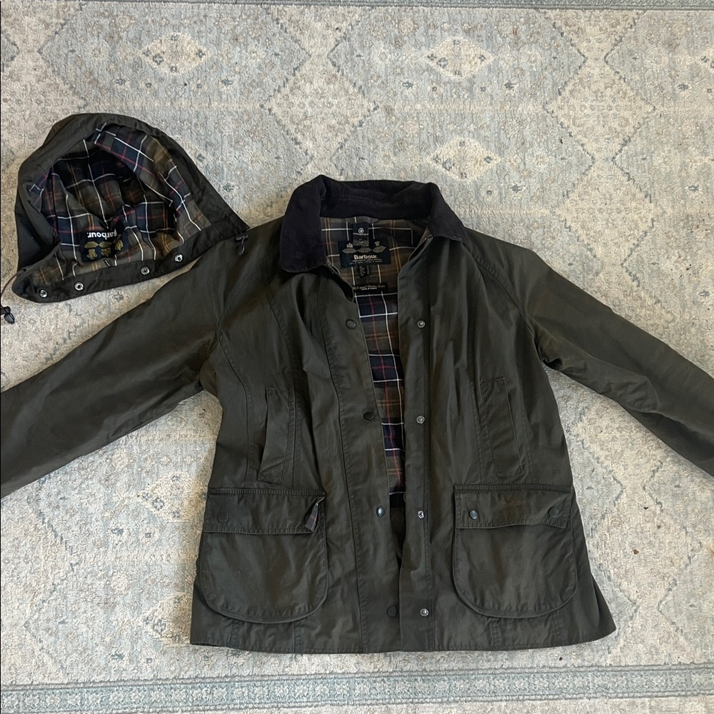 Barbour Women’s Wax Jacket and removable hood